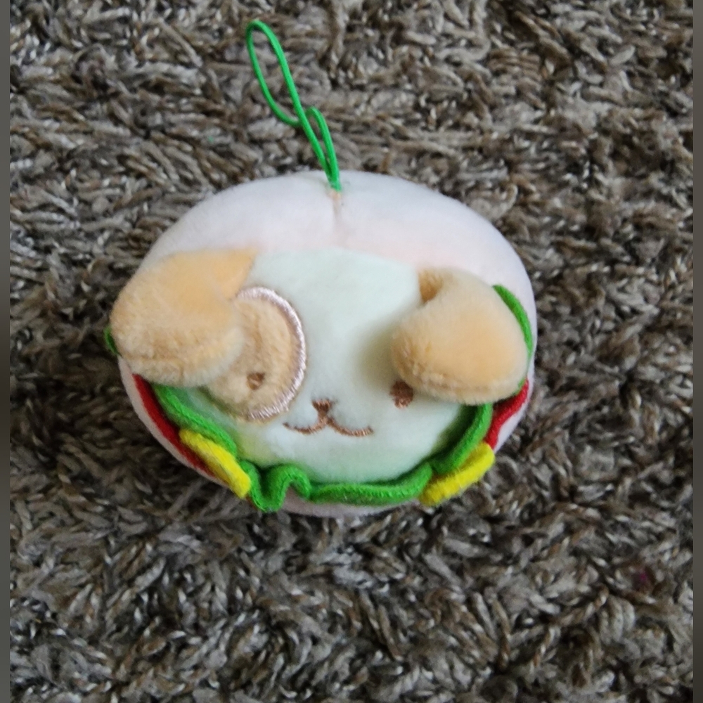 Anirollz Burrito Puppiroll Dog Mini Hanging Plush